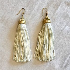 Ivory Tassel Earrings
